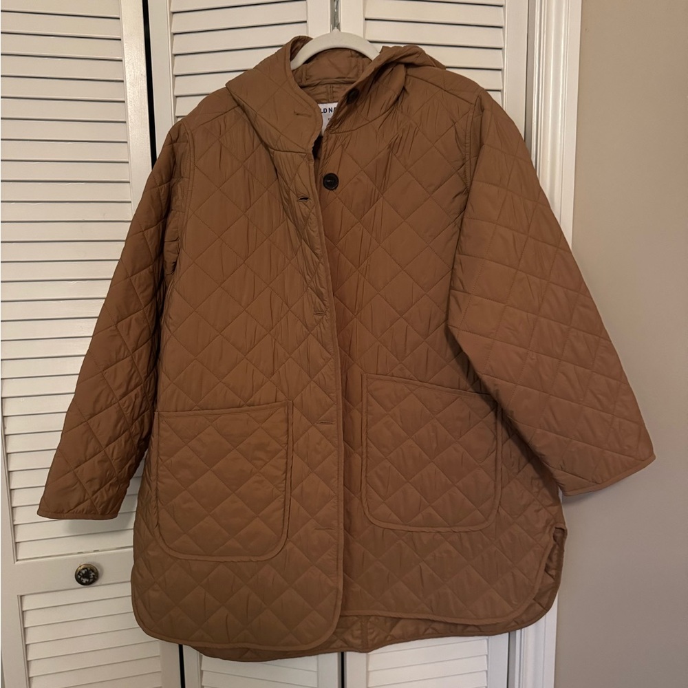 Old Navy Quilted Tan Women's Puffer Jacket